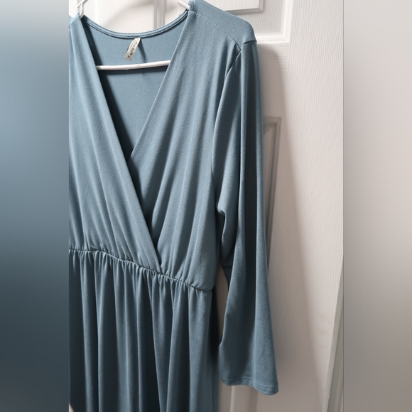 Mother Bee Maternity Maxi Dress Teal SZ XL - Picture 9 of 10